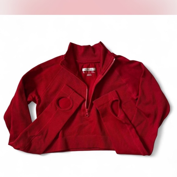 Forever 21 Women's Red Leggings & Cropped Jacket - Picture 2 of 5